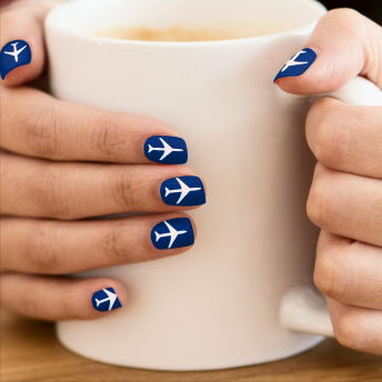 airplane nail designs